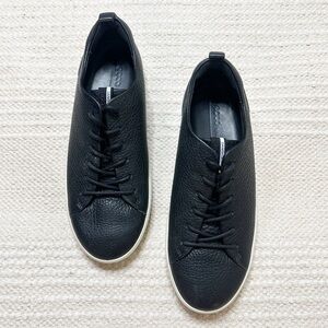 ECCO black Sneakersy Soft 8 leather low top sneakers 7